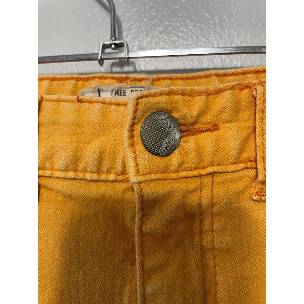 🔥 Free People Orange Skinny Jeans – Size 25 - Picture 2 of 6